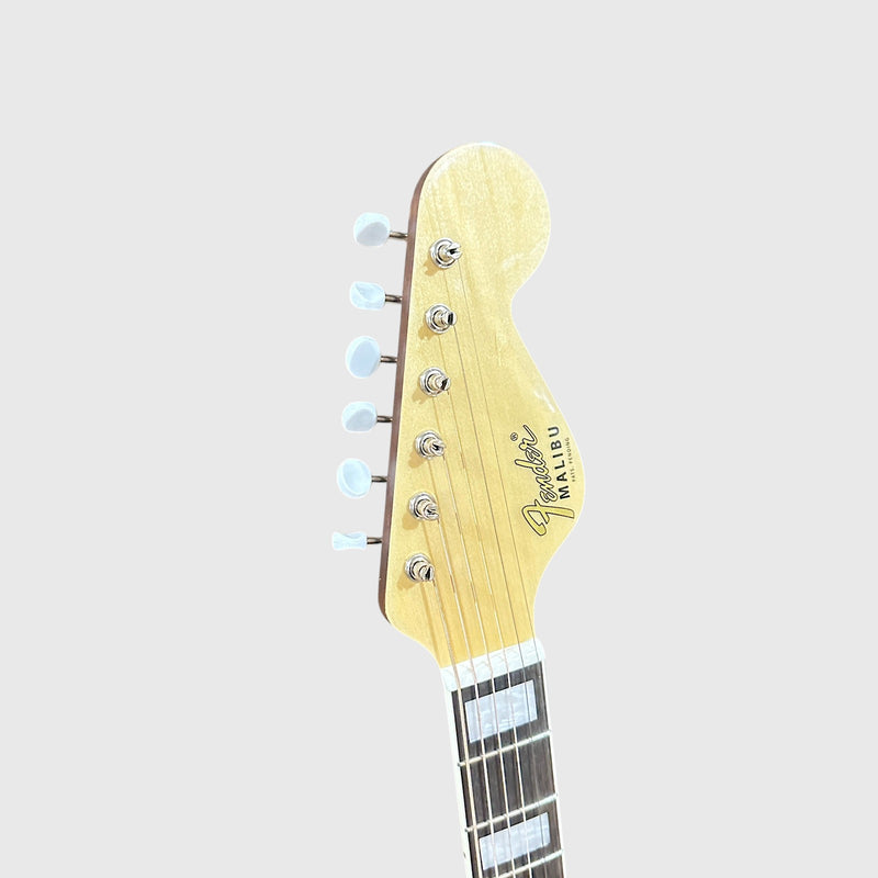 Fender California Vintage Malibu Concert Acoustic Electric Guitar w/ Case - Aged Natural