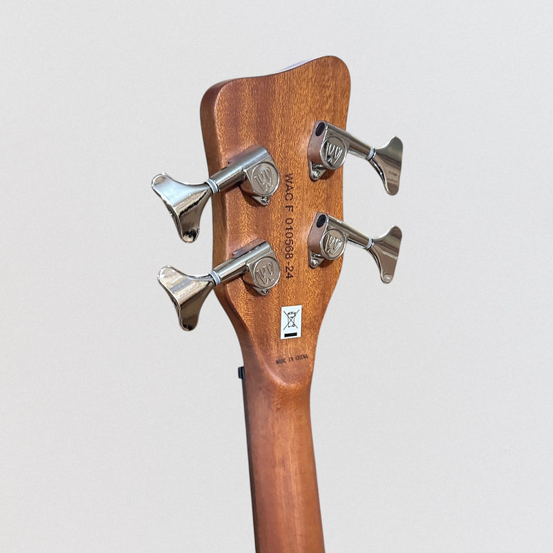 Warwick RockBass Alien Deluxe Hybrid Thinline 4 String Acoustic Electric Bass Guitar - Natural