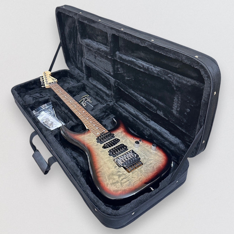 Charvel MJ San Dimas Style 1 HSH FR M QM Electric Guitar - Midnight Glow