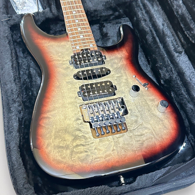 Charvel MJ San Dimas Style 1 HSH FR M QM Electric Guitar - Midnight Glow