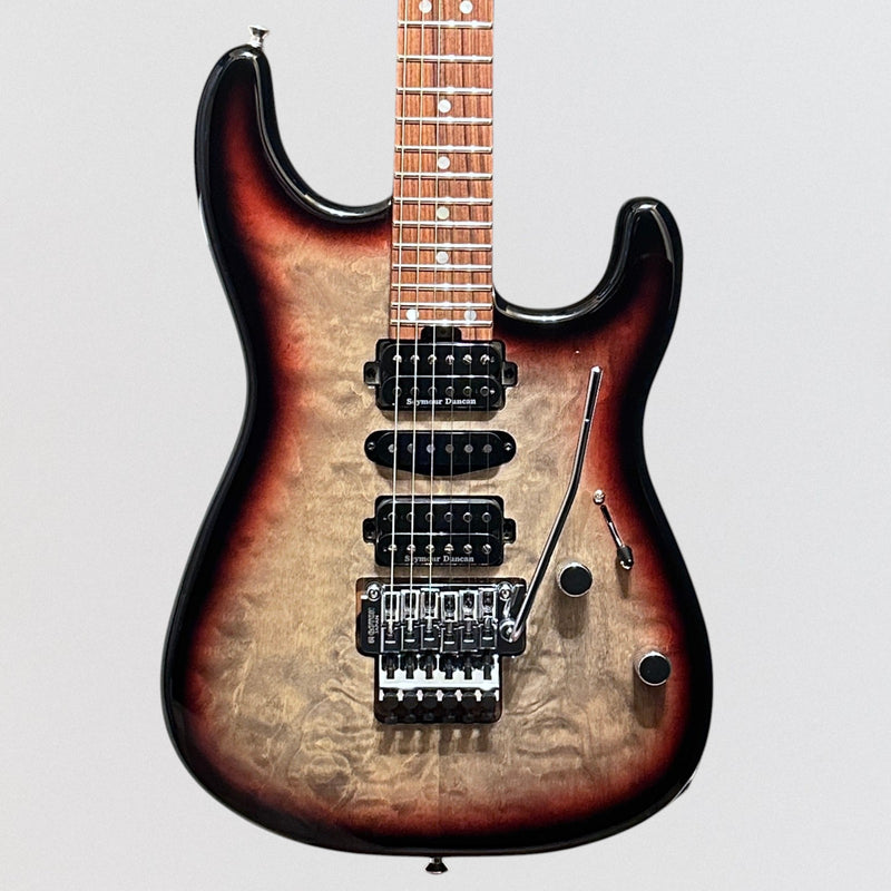 Charvel MJ San Dimas Style 1 HSH FR M QM Electric Guitar - Midnight Glow