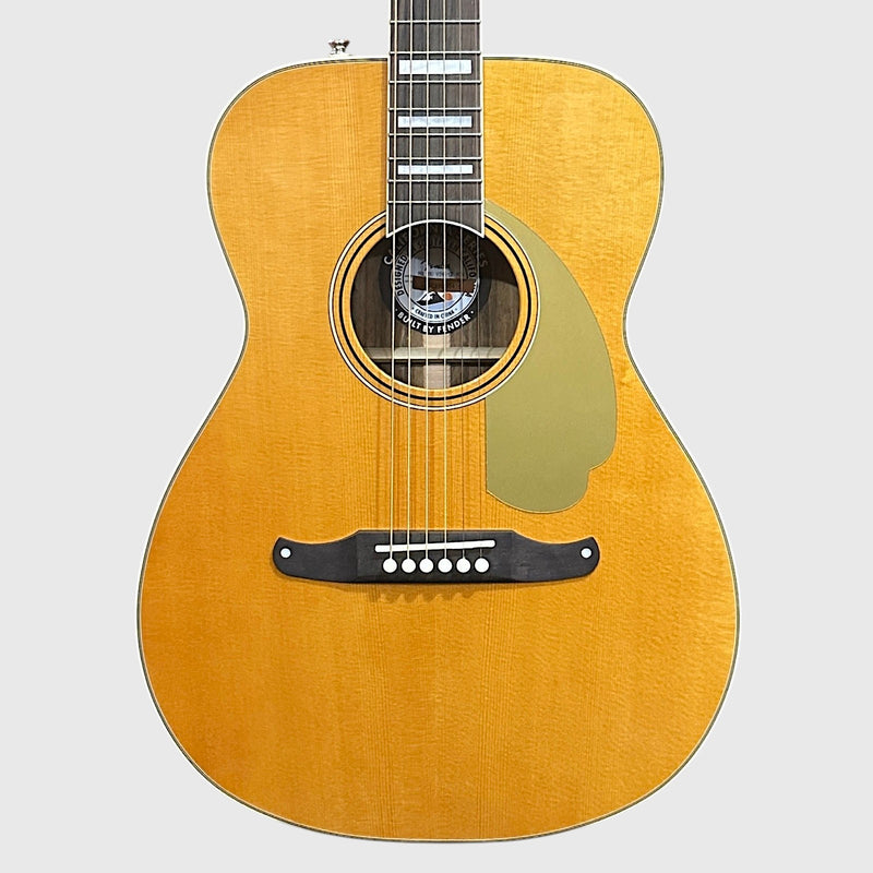 Fender California Vintage Malibu Concert Acoustic Electric Guitar w/ Case - Aged Natural