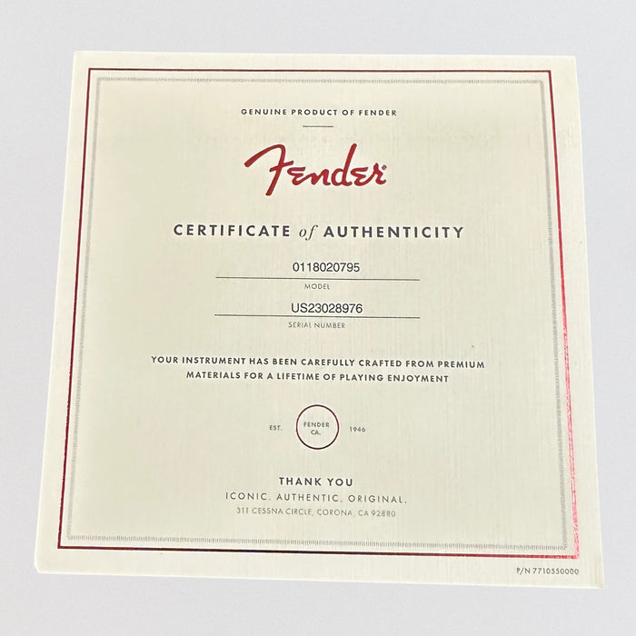 Fender American Ultra Stratocaster HSS USA Electric Guitar 2023 - Cobra Blue