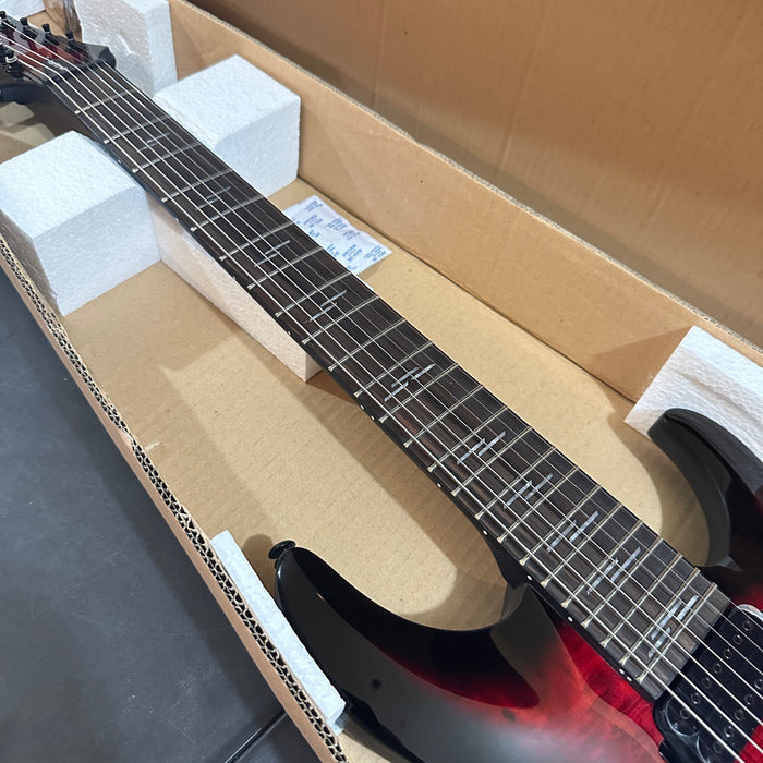 Schecter Omen Elite 7-String Electric Guitar - Black Cherry Burst