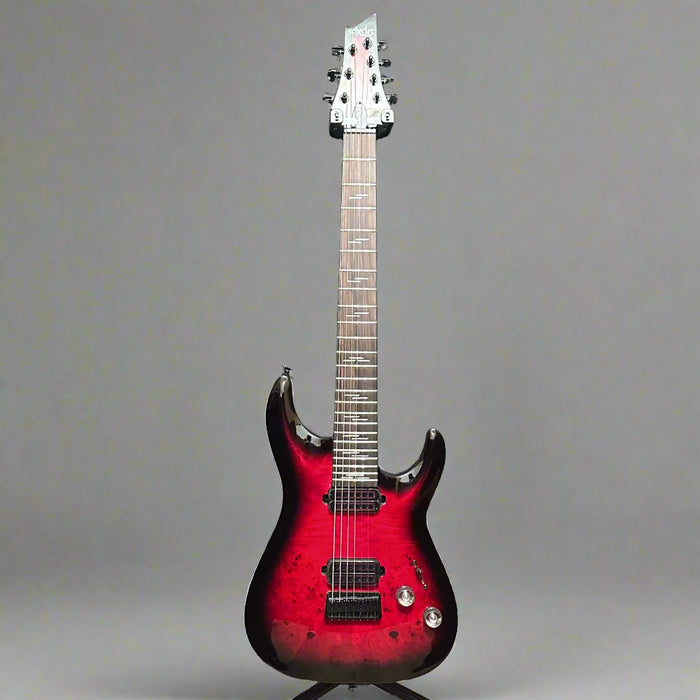 Schecter Omen Elite 7-String Electric Guitar - Black Cherry Burst