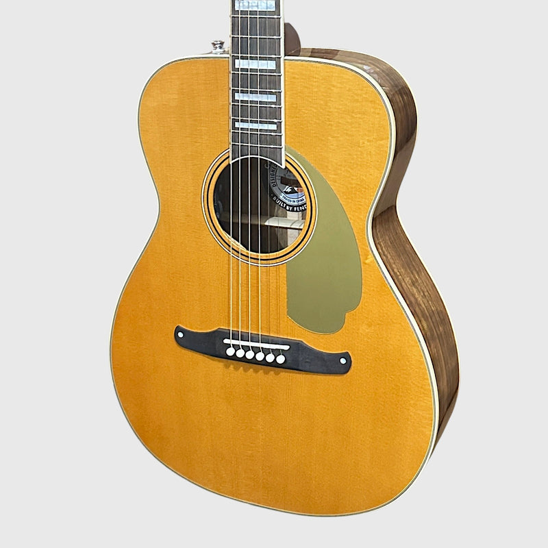 Fender California Vintage Malibu Concert Acoustic Electric Guitar w/ Case - Aged Natural