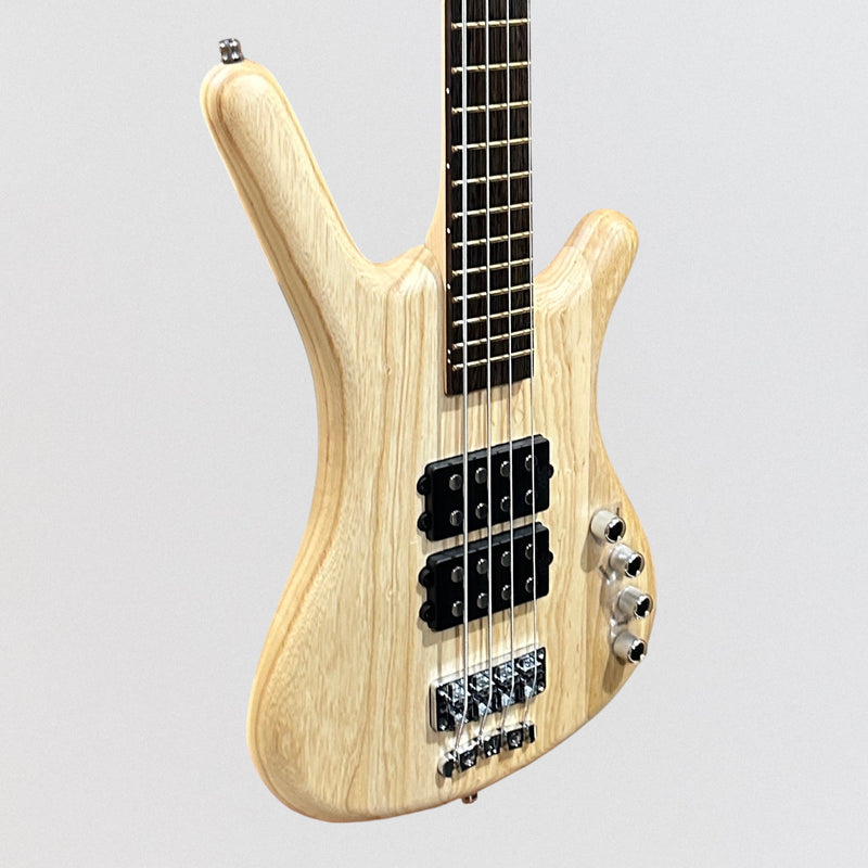 Warwick RockBass Corvette $$ 4 String Electric Bass Guitar - Natural Transparent Satin