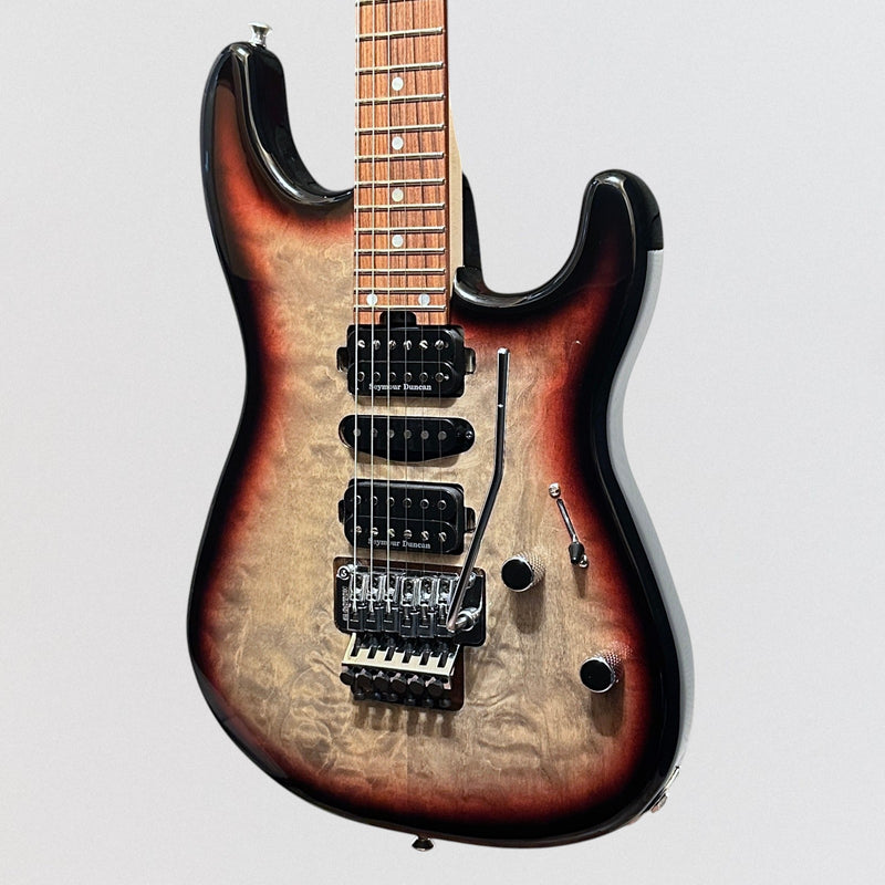 Charvel MJ San Dimas Style 1 HSH FR M QM Electric Guitar - Midnight Glow