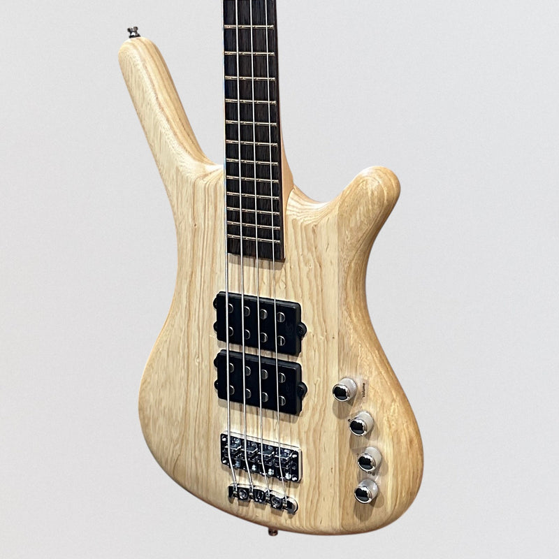 Warwick RockBass Corvette $$ 4 String Electric Bass Guitar - Natural Transparent Satin