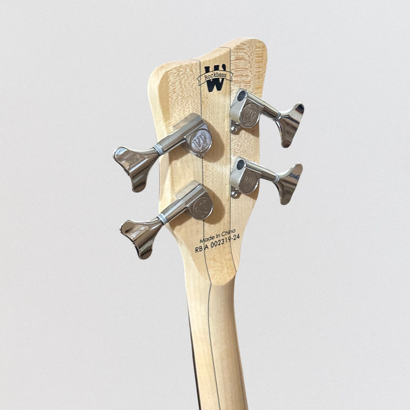 Warwick RockBass Corvette $$ 4 String Electric Bass Guitar - Natural Transparent Satin