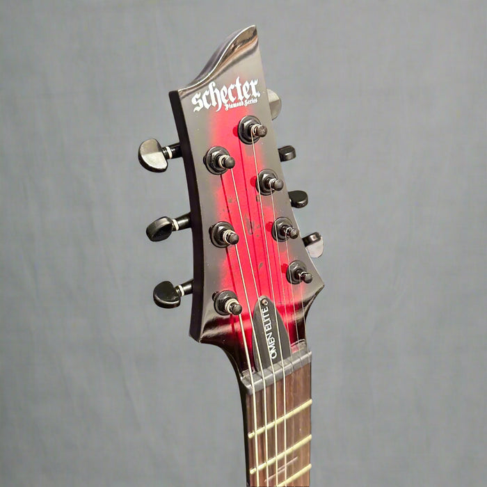 Schecter Omen Elite 7-String Electric Guitar - Black Cherry Burst