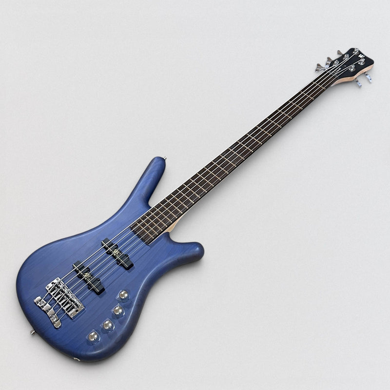 Warwick RockBass Corvette Basic 5 String Electric Bass Guitar - Ocean Blue Trans Satin