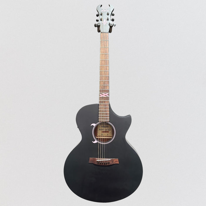 Schecter Machine Gun Kelly Electric Acoustic Guitar - Black