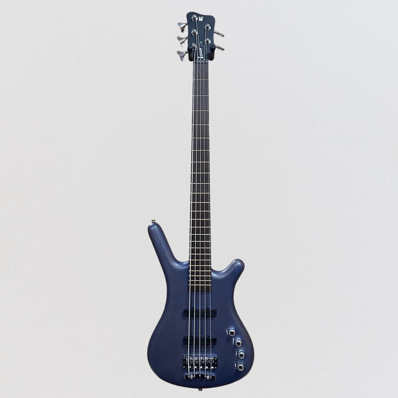 Warwick RockBass Corvette Basic 5 String Electric Bass Guitar - Ocean Blue Trans Satin