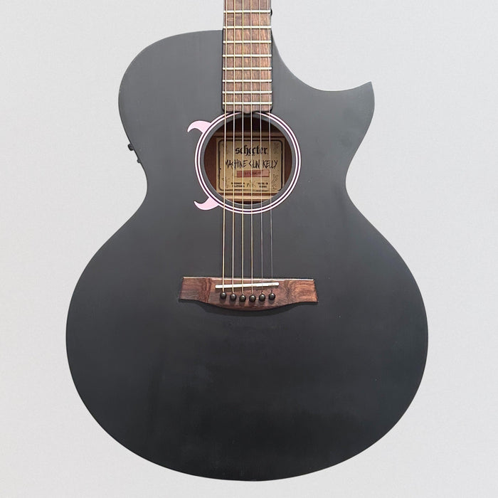 Schecter Machine Gun Kelly Electric Acoustic Guitar - Black