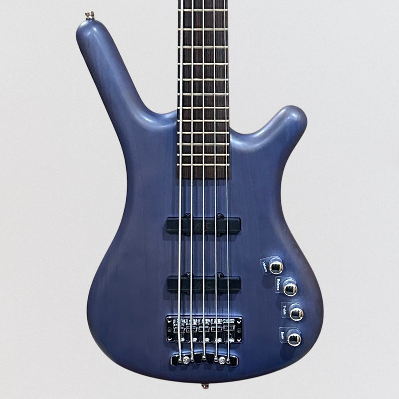 Warwick RockBass Corvette Basic 5 String Electric Bass Guitar - Ocean Blue Trans Satin