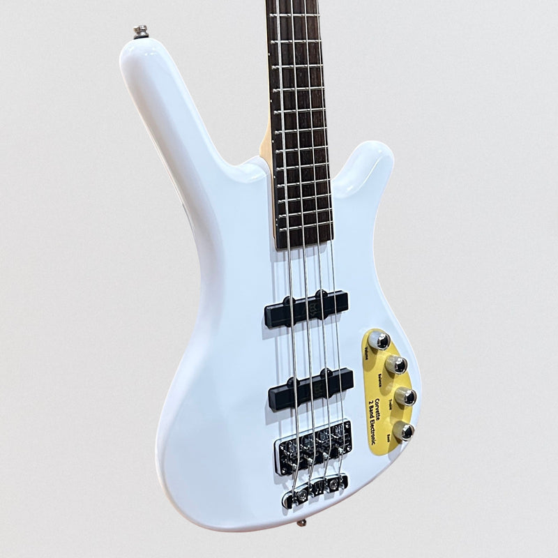 Warwick RockBass Corvette Basic 4 String Active Electric Bass Guitar - White