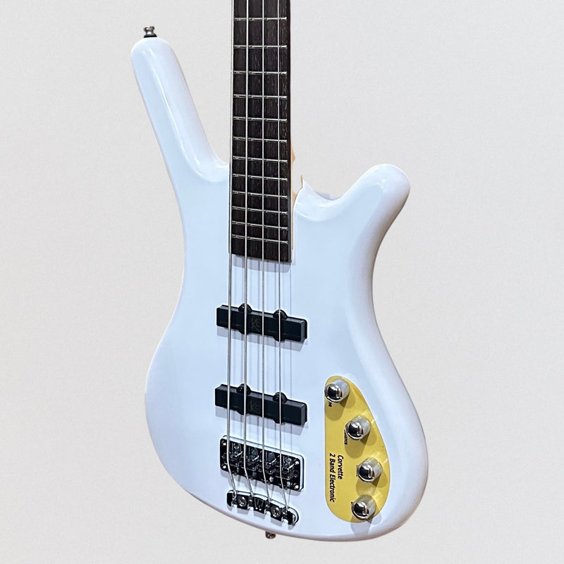 Warwick RockBass Corvette Basic 4 String Active Electric Bass Guitar - White