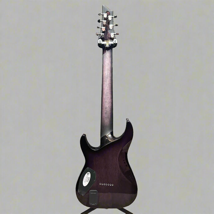 Schecter Hellraiser Hybrid C-7 7-String Electric Guitar - Transparent Black Burst