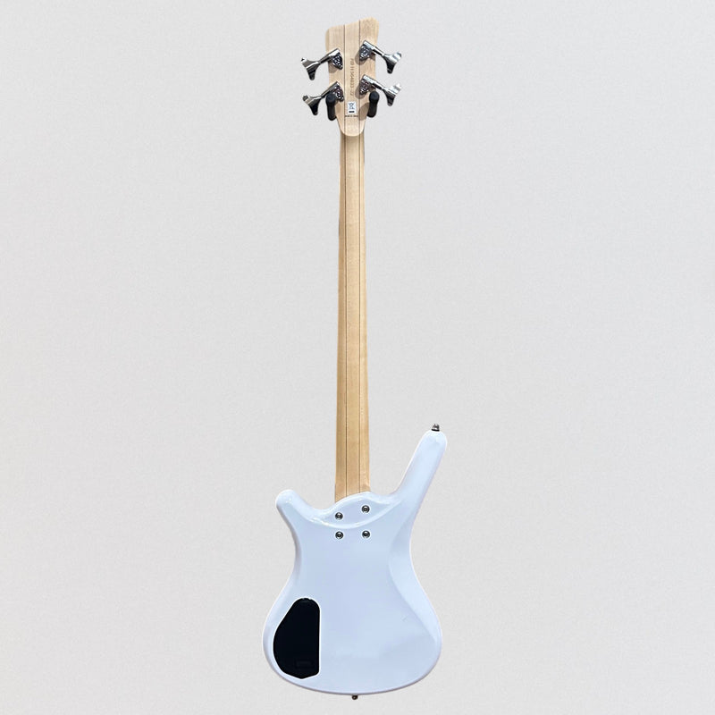 Warwick RockBass Corvette Basic 4 String Active Electric Bass Guitar - White