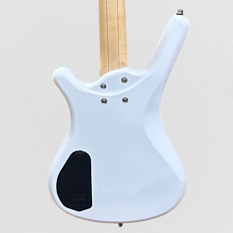 Warwick RockBass Corvette Basic 4 String Active Electric Bass Guitar - White