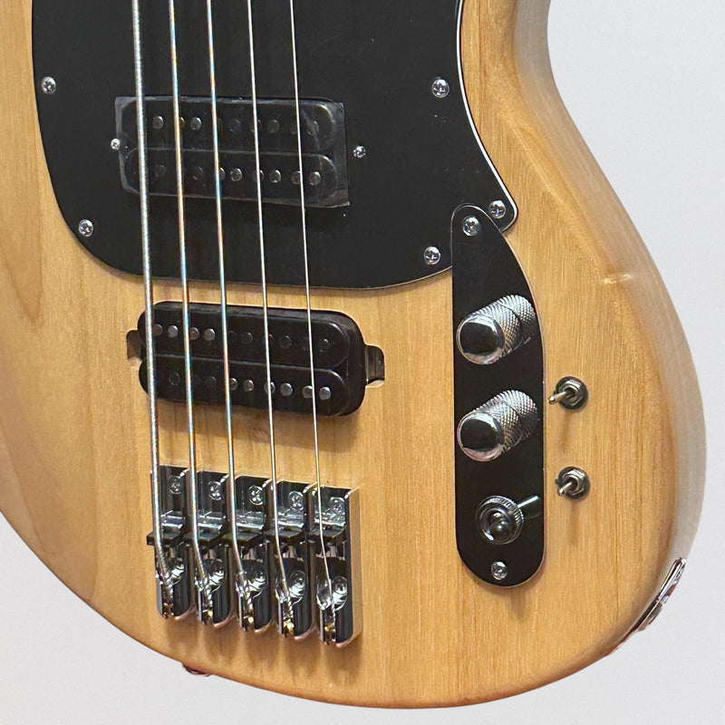 Schecter CV-5 5-String Electric Bass Guitar - Gloss Natural