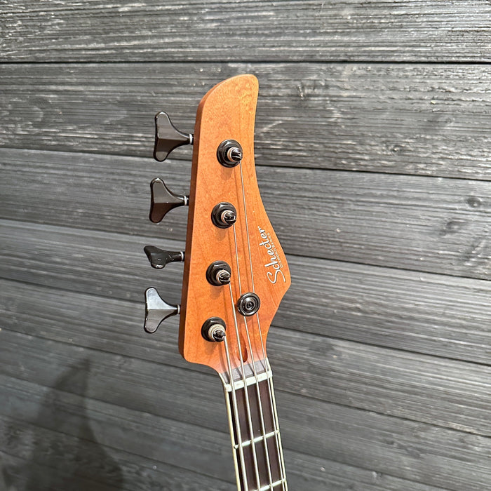 Schecter C-4 Standard 4 String Electric Bass Guitar - Charcoal