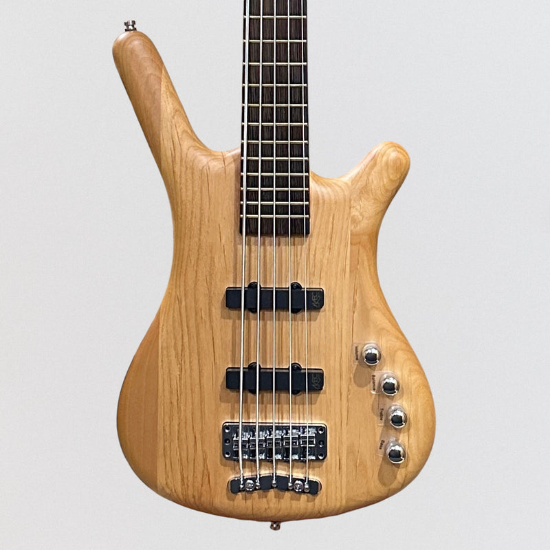 Warwick RockBass Corvette Basic 5 String Electric Bass Guitar - Natural