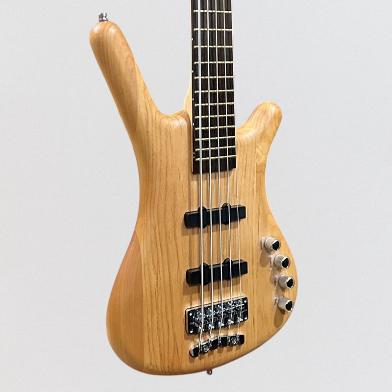 Warwick RockBass Corvette Basic 5 String Electric Bass Guitar - Natural