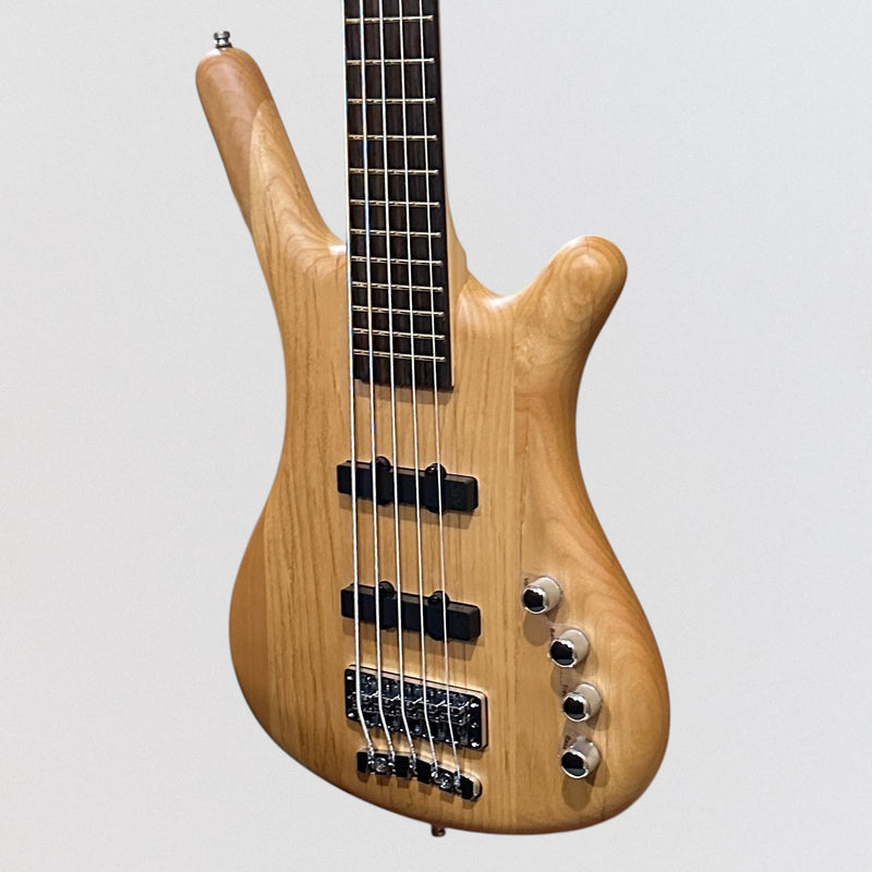 Warwick RockBass Corvette Basic 5 String Electric Bass Guitar - Natural