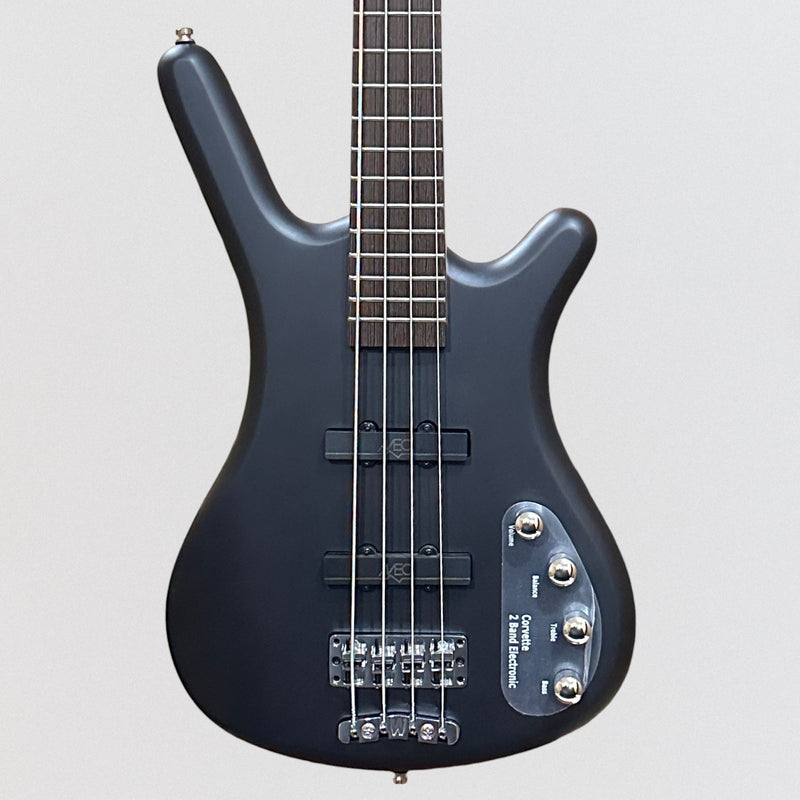 Warwick RockBass Corvette Basic 4 String Active Electric Bass Guitar - Nirvana Black