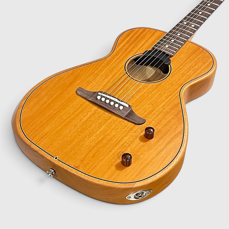 Fender Highway Series Parlor Acoustic Electric Guitar - Natural Mahogany