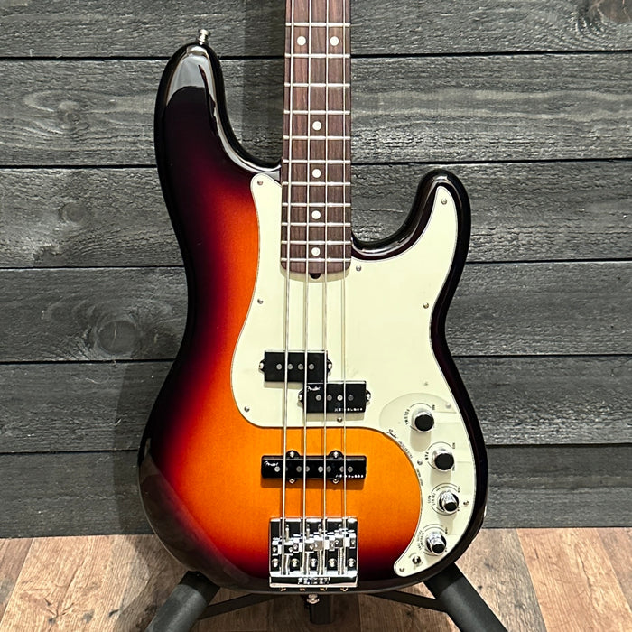 Fender American Ultra Precision P Bass 4 String USA Electric Bass Guitar - Sunburst