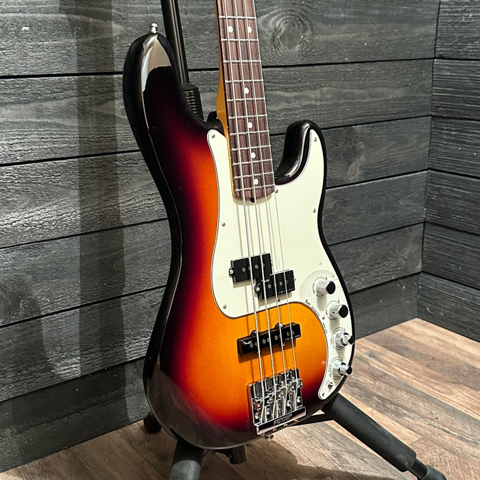 Fender American Ultra Precision P Bass 4 String USA Electric Bass Guitar - Sunburst