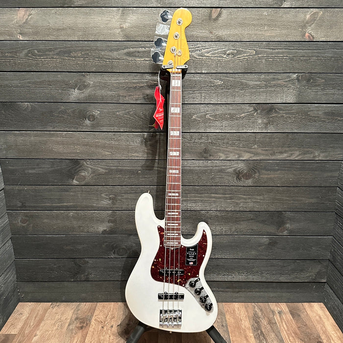 Fender American Ultra Jazz Bass 4-String USA Electric Bass Guitar - Arctic Pearl