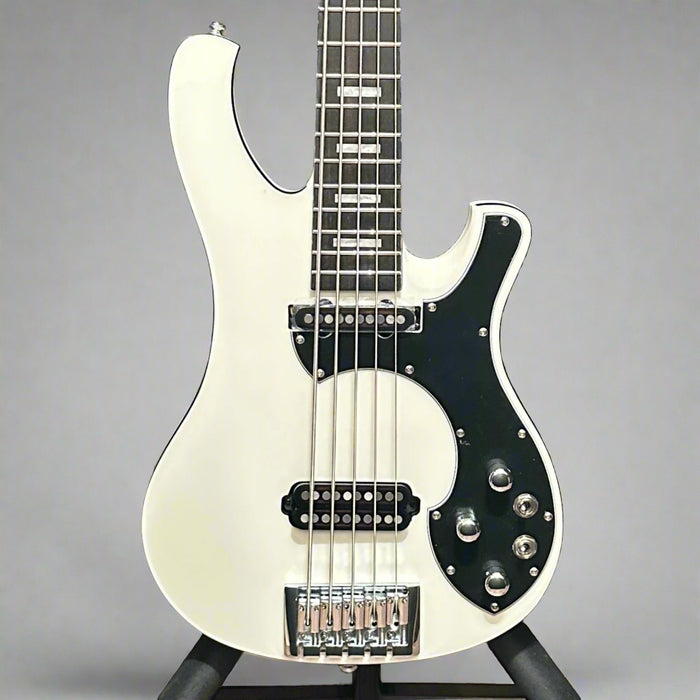 Schecter Stargazer 5 String Electric Bass Guitar - Gloss White