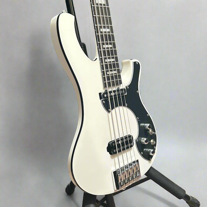 Schecter Stargazer 5 String Electric Bass Guitar - Gloss White