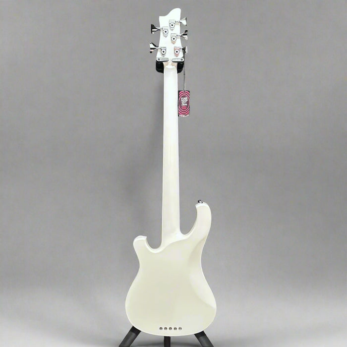 Schecter Stargazer 5 String Electric Bass Guitar - Gloss White