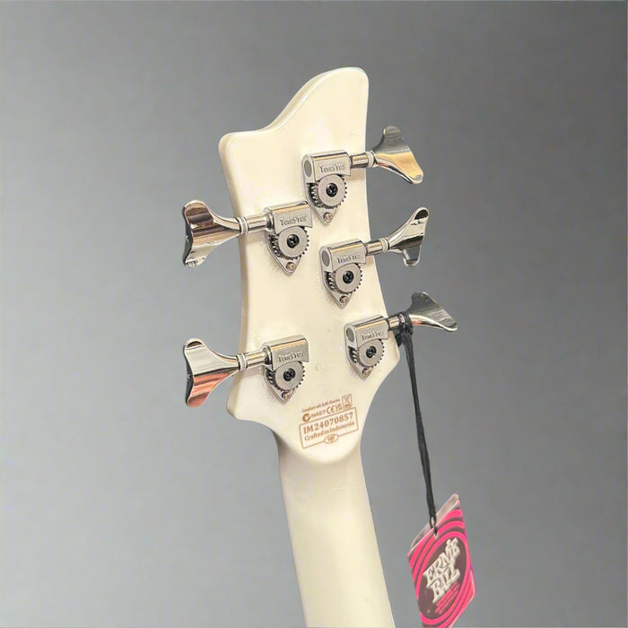 Schecter Stargazer 5 String Electric Bass Guitar - Gloss White