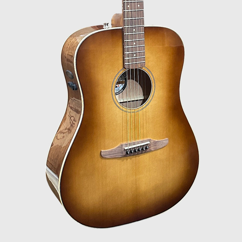 Fender Redondo Classic Dreadnought Acoustic Electric Guitar - Aged Cognac Burst