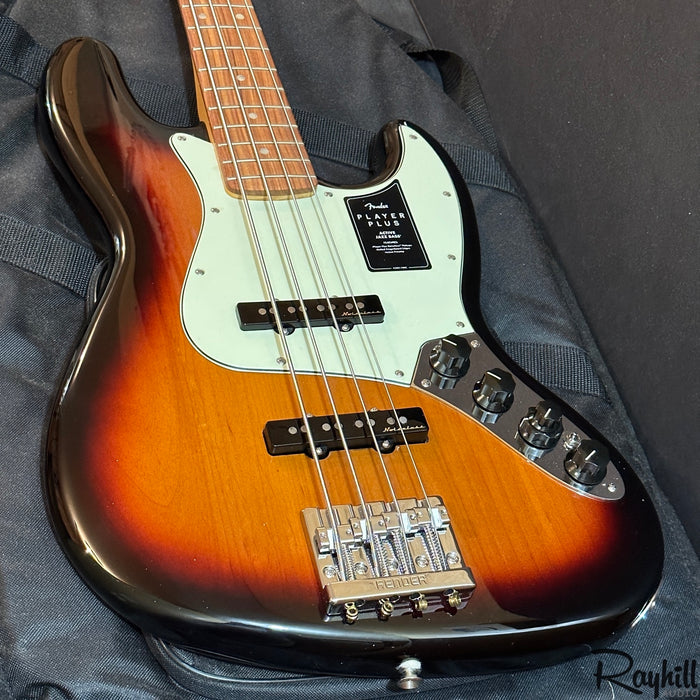 Fender Player Plus Active Jazz Bass MIM 4 String Sunburst Electric Bass Guitar