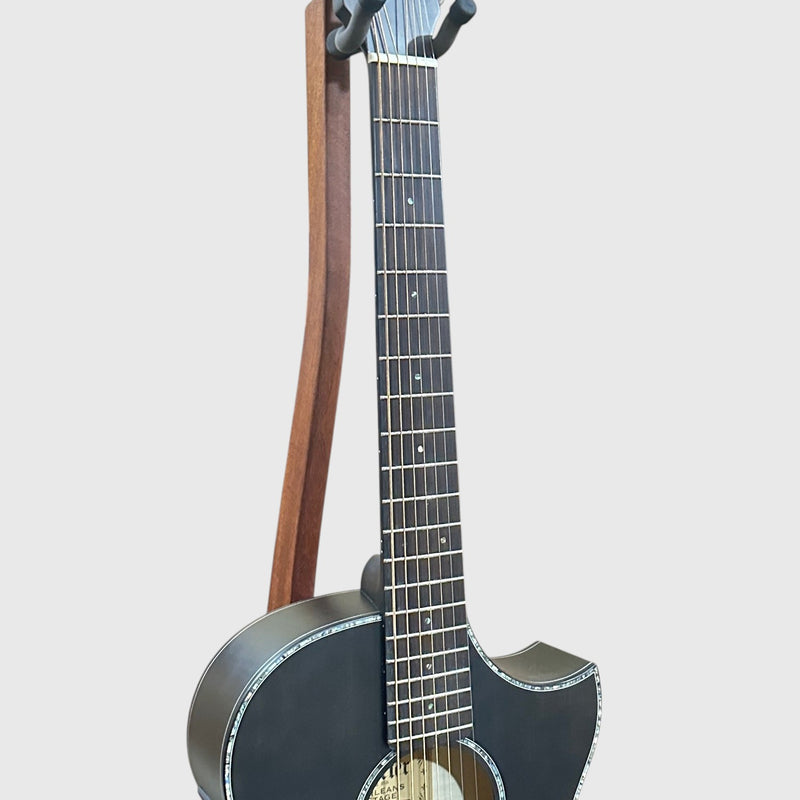 Schecter Orleans Stage 7 String Acoustic Electric Guitar - Black