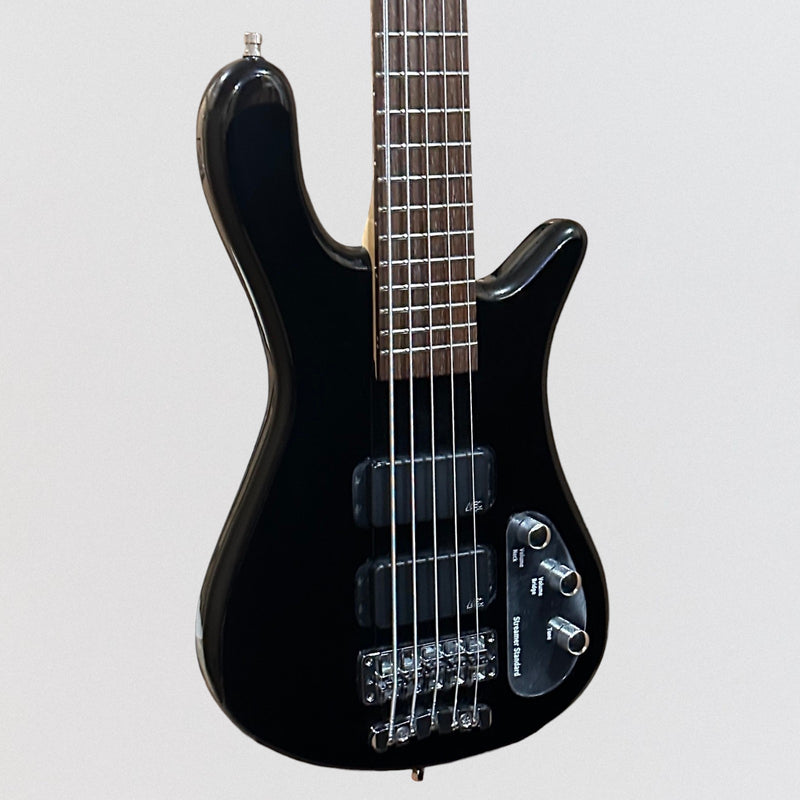 Warwick RockBass Streamer Standard 5-String Electric Bass Guitar - Black