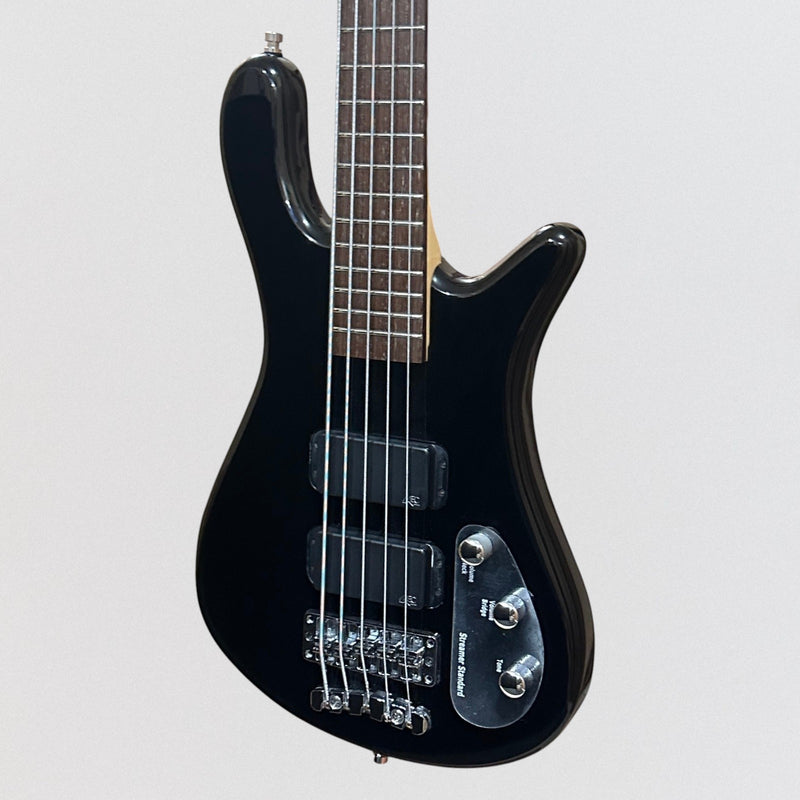 Warwick RockBass Streamer Standard 5-String Electric Bass Guitar - Black