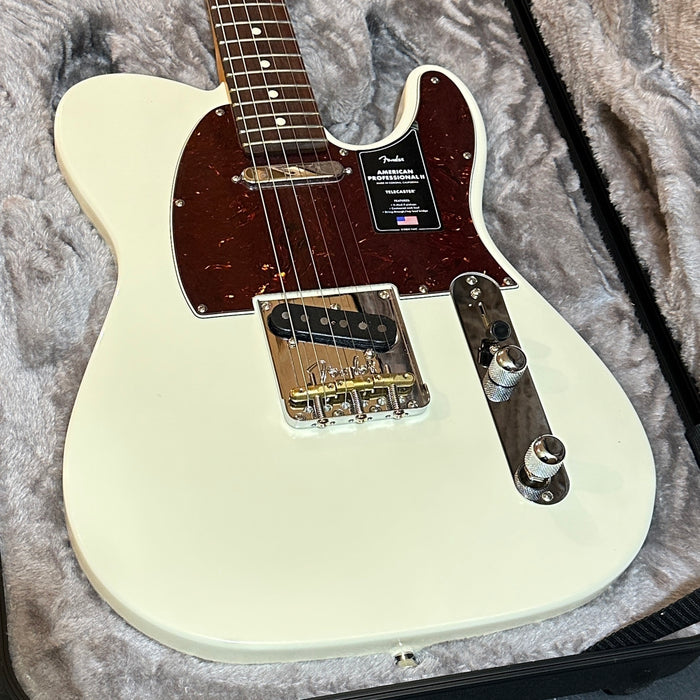 Fender American Professional II Telecaster USA Electric Guitar - Olympic White