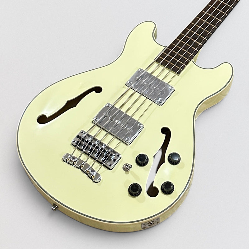 Warwick RockBass Star Bass 5-string Hollowbody Electric Bass - Solid Crème White