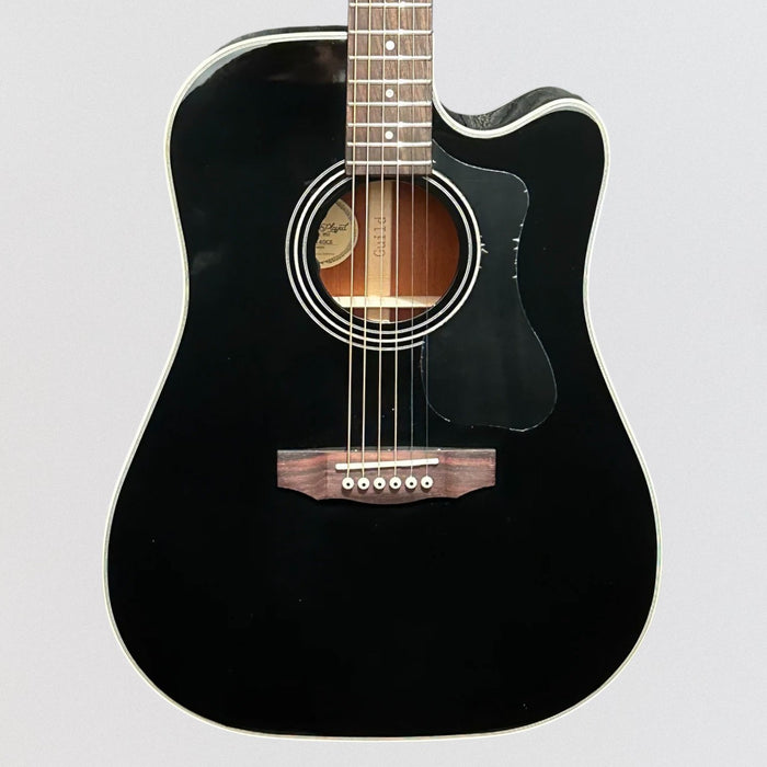 Guild D-140CE Dreadnought Acoustic Electric Guitar - Black