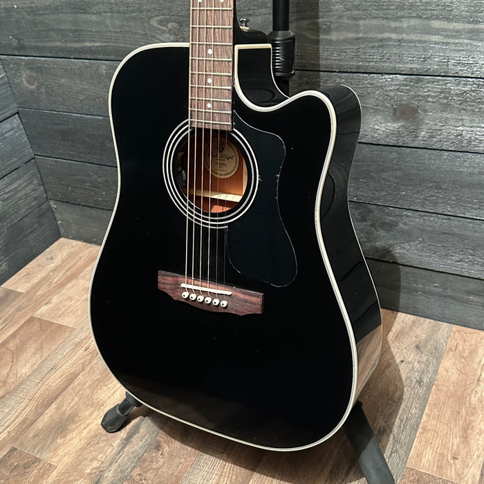 Guild D-140CE Dreadnought Acoustic Electric Guitar - Black