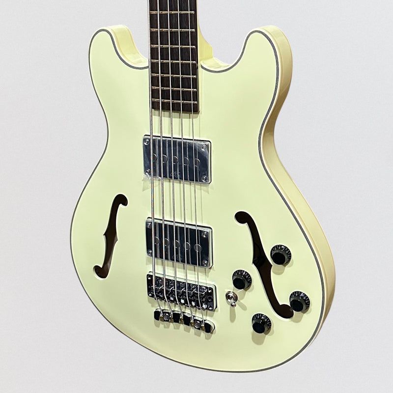 Warwick RockBass Star Bass 5-string Hollowbody Electric Bass - Solid Crème White