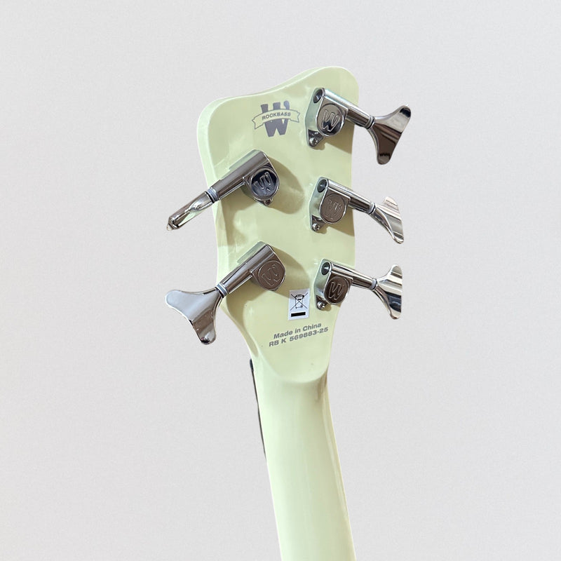 Warwick RockBass Star Bass 5-string Hollowbody Electric Bass - Solid Crème White